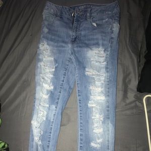 AE ripped Jeans size 0